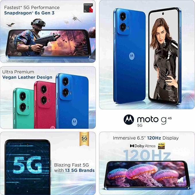 What are the key features of the Motorola G45 5G for Indian users? What is the launch date of the Motorola Edge 50 Fusion in India? GSMArena is my Focus Keyword.