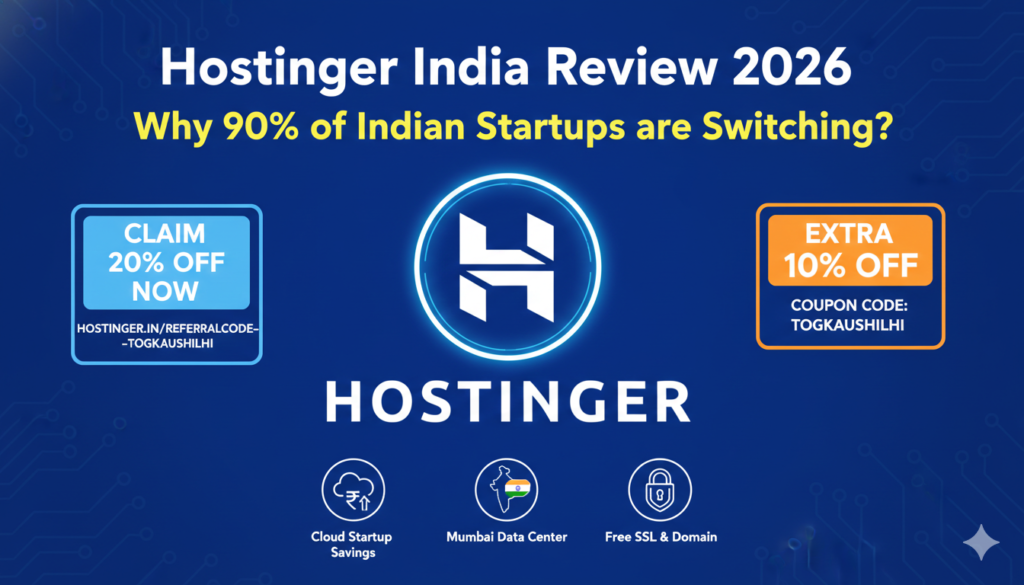 Hostinger India Cloud Hosting dashboard for Indian startups.
